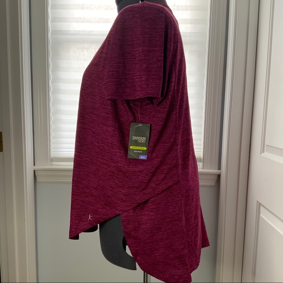 Danskin Tulip-Hem Athletic Tee w/ Mesh Detail NWT - Picture 8 of 8